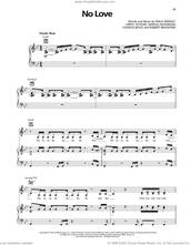 Cover icon of No Love sheet music for voice, piano or guitar by Erykah Badu, Charles Boyd, Erica Wright, Gerald Dickerson, Leroy Hutson and Robert Bradford, intermediate skill level