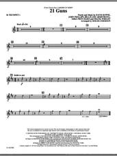 Cover icon of 21 Guns (from American Idiot) (arr. Roger Emerson) sheet music for orchestra/band (trumpet 1) by David Bowie, Billie Joe Armstrong, Frank Wright, John Phillips, Mike Pritchard, Green Day and Roger Emerson, intermediate skill level