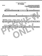 Cover icon of 21 Guns (from American Idiot) (arr. Roger Emerson) sheet music for orchestra/band (drums) by David Bowie, Billie Joe Armstrong, Frank Wright, John Phillips, Mike Pritchard, Green Day and Roger Emerson, intermediate skill level