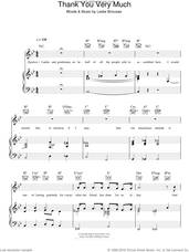 Cover icon of Thank You Very Much sheet music for voice, piano or guitar by Leslie Bricusse, intermediate skill level