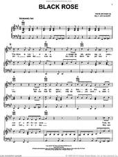Cover icon of Black Rose sheet music for voice, piano or guitar by Waylon Jennings and Billy Joe Shaver, intermediate skill level