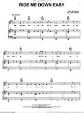 Cover icon of Ride Me Down Easy sheet music for voice, piano or guitar by Waylon Jennings and Billy Joe Shaver, intermediate skill level