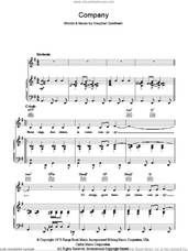Cover icon of Company sheet music for voice, piano or guitar by Stephen Sondheim and Company (Musical), intermediate skill level