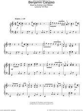 Cover icon of Benjamin Calypso sheet music for piano solo by Andrew Lloyd Webber, Joseph And The Amazing Technicolor Dreamcoat (Musical) and Tim Rice, easy skill level