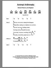 Cover icon of Animal Arithmetic sheet music for guitar (chords) by Jonsi and Jon Birgisson, intermediate skill level