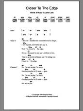 Cover icon of Closer To The Edge sheet music for guitar (chords) by Thirty Seconds To Mars and Jared Leto, intermediate skill level