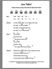 Cover icon of Jive Talkin' sheet music for guitar (chords) by Bee Gees, Barry Gibb, Maurice Gibb and Robin Gibb, intermediate skill level