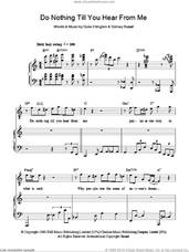 Cover icon of Do Nothing Till You Hear From Me (Concerto For Cootie) sheet music for voice, piano or guitar by Duke Ellington and Sidney Russell, intermediate skill level