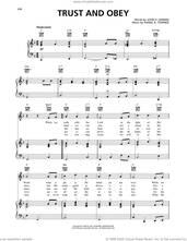 Cover icon of Trust And Obey sheet music for voice, piano or guitar by Daniel B. Towner and John H. Sammis, intermediate skill level