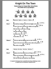 Cover icon of Knight On The Town sheet music for guitar (chords) by Kula Shaker, Alonza Bevan, Crispian Mills, Jay Darlington and Paul Winter-Hart, intermediate skill level