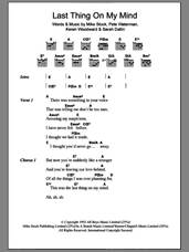 Cover icon of Last Thing On My Mind sheet music for guitar (chords) by Steps, Keren Woodward, Mike Stock, Pete Waterman and Sarah Dallin, intermediate skill level