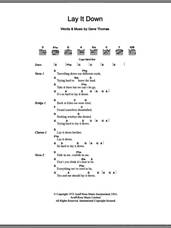 Cover icon of Lay It Down sheet music for guitar (chords) by Everly Brothers and Gene Thomas, intermediate skill level
