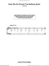 Cover icon of Here We Go Round The Mulberry Bush sheet music for piano solo, easy skill level