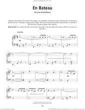 En Bateau sheet music download