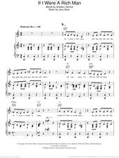 If I Were A Rich Man sheet music download