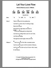Cover icon of Let Your Love Flow sheet music for guitar (chords) by Bellamy Brothers and Larry E. Williams, intermediate skill level
