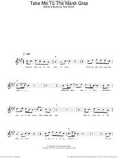 Cover icon of Take Me To The Mardi Gras sheet music for voice and other instruments (fake book) by Paul Simon, intermediate skill level