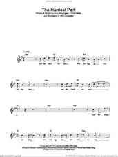 Cover icon of The Hardest Part sheet music for voice and other instruments (fake book) by Coldplay, Chris Martin, Guy Berryman, Jon Buckland and Will Champion, intermediate skill level