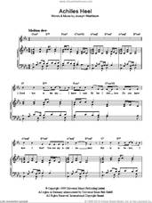 Cover icon of Achilles Heel sheet music for voice, piano or guitar by Toploader and Joseph Washbourne, intermediate skill level