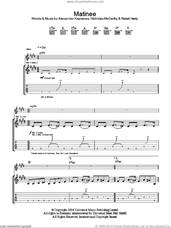 Cover icon of Matinee sheet music for guitar (tablature) by Franz Ferdinand, Alexander Kapranos, Nicholas McCarthy and Robert Hardy, intermediate skill level