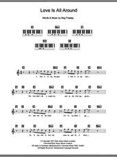 Cover icon of Love Is All Around sheet music for piano solo (chords, lyrics, melody) by Wet Wet Wet, The Troggs and Reg Presley, intermediate piano (chords, lyrics, melody)