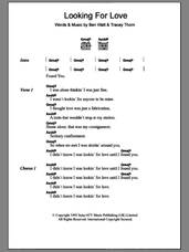 Cover icon of Looking For Love sheet music for guitar (chords) by Karen Ramirez, Ben Watt and Tracey Thorn, intermediate skill level