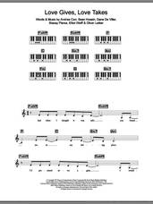 Cover icon of Love Gives Love Takes sheet music for piano solo (chords, lyrics, melody) by The Corrs, Andrea Corr, Dane De Viller, Elliot Wolff, Oliver Leiber, Sean Hosein and Stacey Piersa, intermediate piano (chords, lyrics, melody)