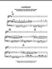 Cover icon of Londinium sheet music for voice, piano or guitar by Catatonia, Aled Richards, Cerys Matthews, Mark Roberts, Owen Powell and Paul Jones, intermediate skill level