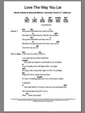 Cover icon of Love The Way You Lie sheet music for guitar (chords) by Eminem, Eminem featuring Rihanna, Rihanna, Alexander Grant, H. Hafferman and Marshall Mathers, intermediate skill level