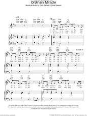 Cover icon of Ordinary Miracle sheet music for voice, piano or guitar by Sarah McLachlan, Dave Stewart and Glen Ballard, intermediate skill level