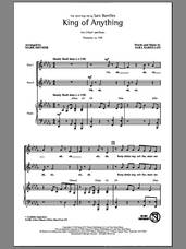Cover icon of King Of Anything sheet music for choir (2-Part) by Sara Bareilles and Mark Brymer, intermediate duet