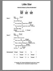 Cover icon of Little Star sheet music for guitar (chords) by Stina Nordenstam, intermediate skill level
