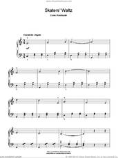 Cover icon of The Skater's Waltz sheet music for piano solo by Emile Waldteufel, classical score, easy skill level