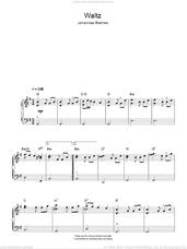 Cover icon of Waltz Op. 39, No. 15 sheet music for piano solo by Johannes Brahms, classical score, easy skill level