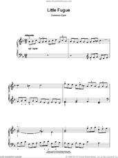 Cover icon of Little Fugue sheet music for piano solo by Domenico Zipoli, classical score, easy skill level