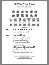 Cover icon of Oh! You Pretty Things sheet music for guitar (chords) by David Bowie, intermediate skill level