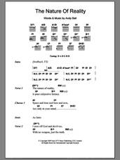 Cover icon of The Nature Of Reality sheet music for guitar (chords) by Oasis and Andy Bell, intermediate skill level