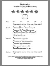 Cover icon of Motivation sheet music for guitar (chords) by Sum 41, Deryck Whibley and Greig Nori, intermediate skill level