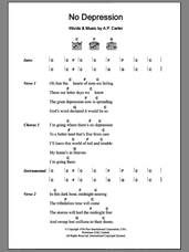 Cover icon of No Depression sheet music for guitar (chords) by Uncle Tupelo and A.P. Carter, intermediate skill level