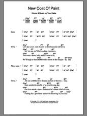 Cover icon of New Coat Of Paint sheet music for guitar (chords) by Tom Waits, intermediate skill level