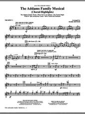 Cover icon of The Addams Family Musical (Choral Highlights) (complete set of parts) sheet music for orchestra/band by Mark Brymer, intermediate skill level