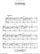 Cover icon of The Masterplan sheet music for piano solo by Oasis and Noel Gallagher, easy skill level