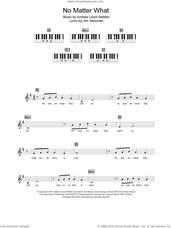 Cover icon of No Matter What sheet music for piano solo (chords, lyrics, melody) by Boyzone, Andrew Lloyd Webber and Jim Steinman, intermediate piano (chords, lyrics, melody)