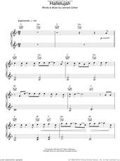Cover icon of Hallelujah sheet music for piano solo by Alexandra Burke, Jeff Buckley, John Cale, K.D. Lang, Rufus Wainwright and Leonard Cohen, easy skill level