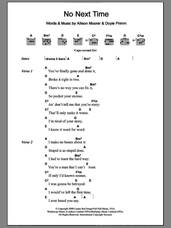 Cover icon of No Next Time sheet music for guitar (chords) by Allison Moorer and Doyle Primm, intermediate skill level