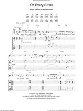 Cover icon of On Every Street sheet music for guitar (tablature) by Dire Straits and Mark Knopfler, intermediate skill level