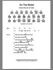Cover icon of On The Nickel sheet music for guitar (chords) by Tom Waits, intermediate skill level