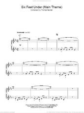 Cover icon of Theme from Six Feet Under sheet music for piano solo by Thomas Newman, easy skill level