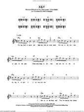 Cover icon of X&Y sheet music for piano solo (chords, lyrics, melody) by Coldplay, Chris Martin, Guy Berryman, Jon Buckland and Will Champion, intermediate piano (chords, lyrics, melody)