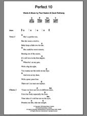 Cover icon of Perfect 10 sheet music for guitar (chords) by The Beautiful South, Beautiful South, David Rotheray and Paul Heaton, intermediate skill level